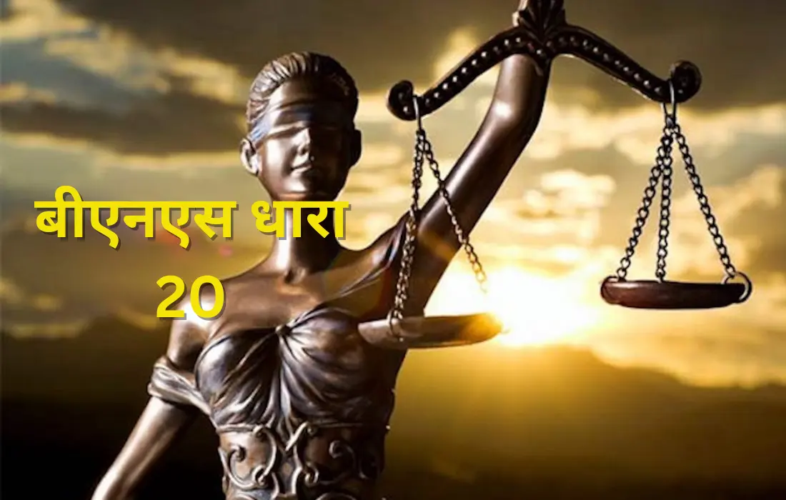 बीएनएस धारा 20, BNS section 20 in Hindi