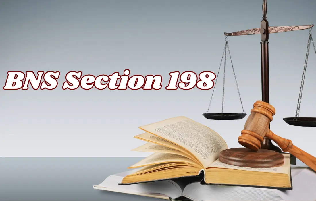 BNS Section 198, BNS Section 198 in Hindi