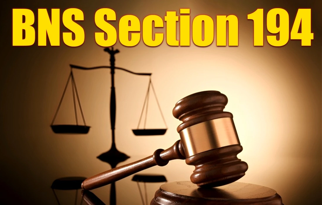 BNS Section 194, BNS Section 194 in Hindi