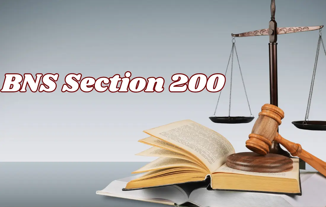 BNS Section 200, BNS Section 200 in Hindi