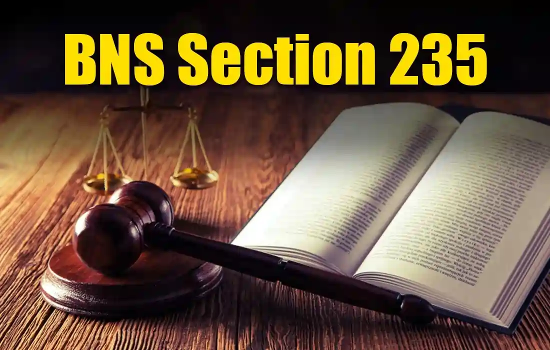 BNS Section 235, BNS Section 235 in Hindi