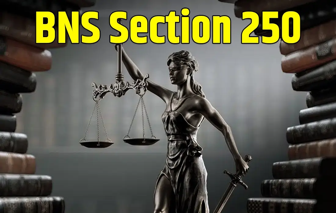 BNS Section 250, BNS Section 250 in Hindi