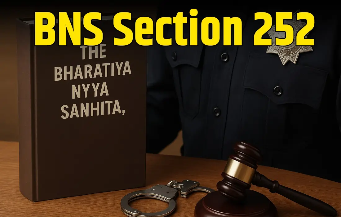 BNS Section 252 in Hindi, BNS Section 252
