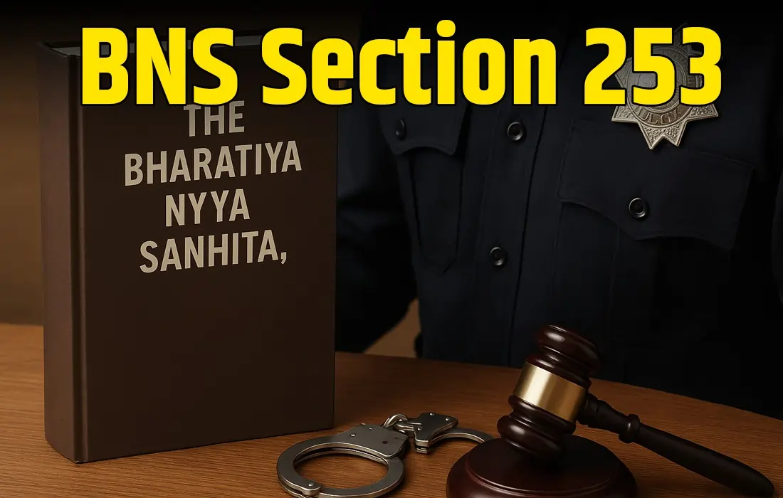 BNS Section 253 in Hindi, BNS Section 253