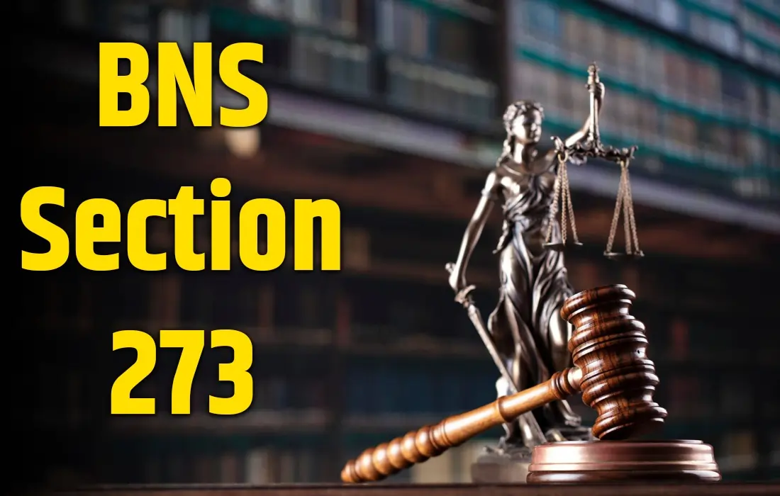 BNS Section 273, BNS Section 273 in Hindi