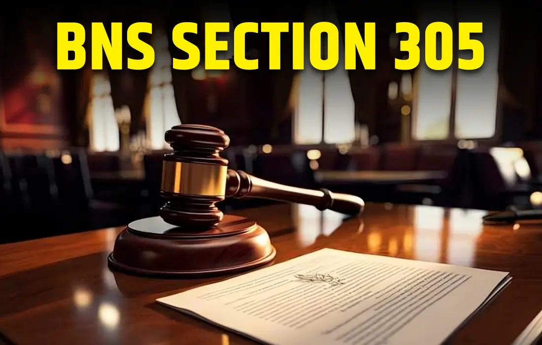 BNS Section 305 in Hindi, BNS Section 305