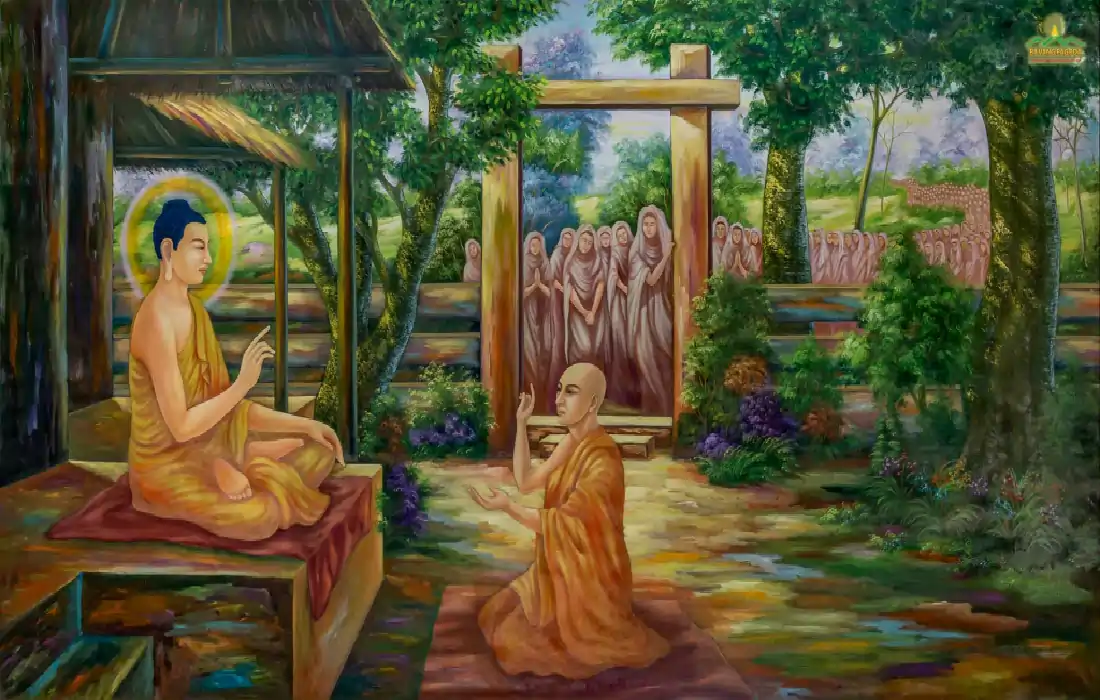 Gautam Buddha and Women nuns