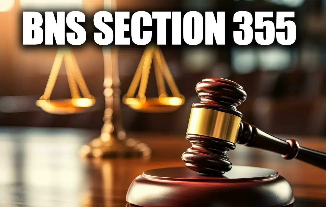 BNS Section 355 in Hindi, BNS Section 355