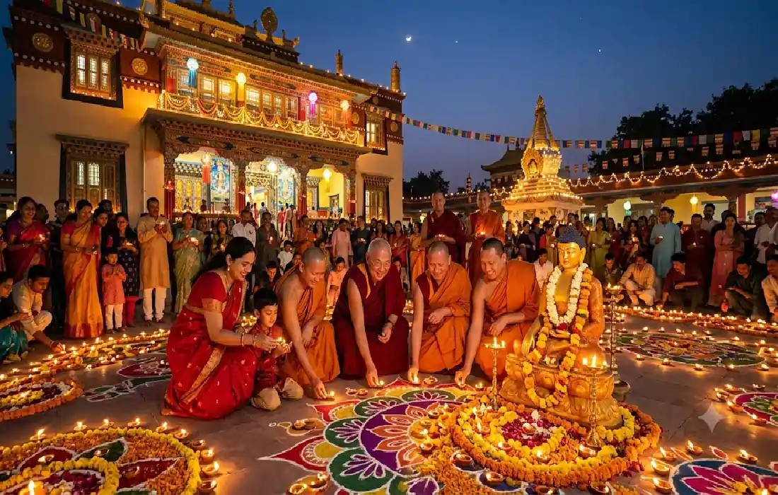 Diwali and Buddhism, Diwali historical facts