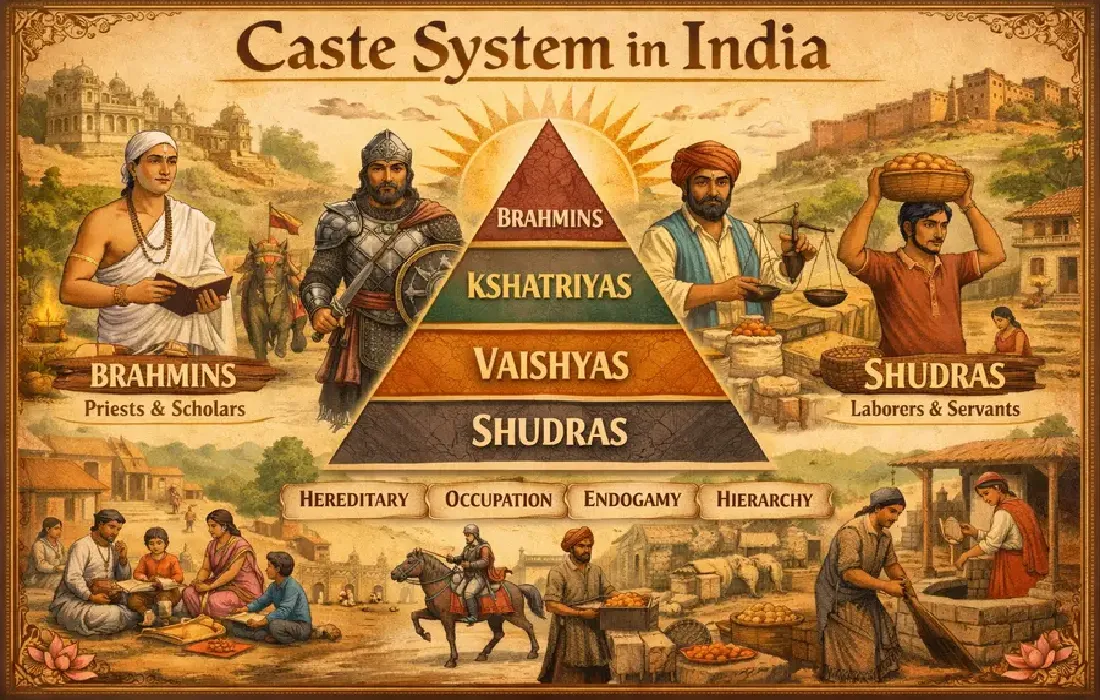 History of caste system in India